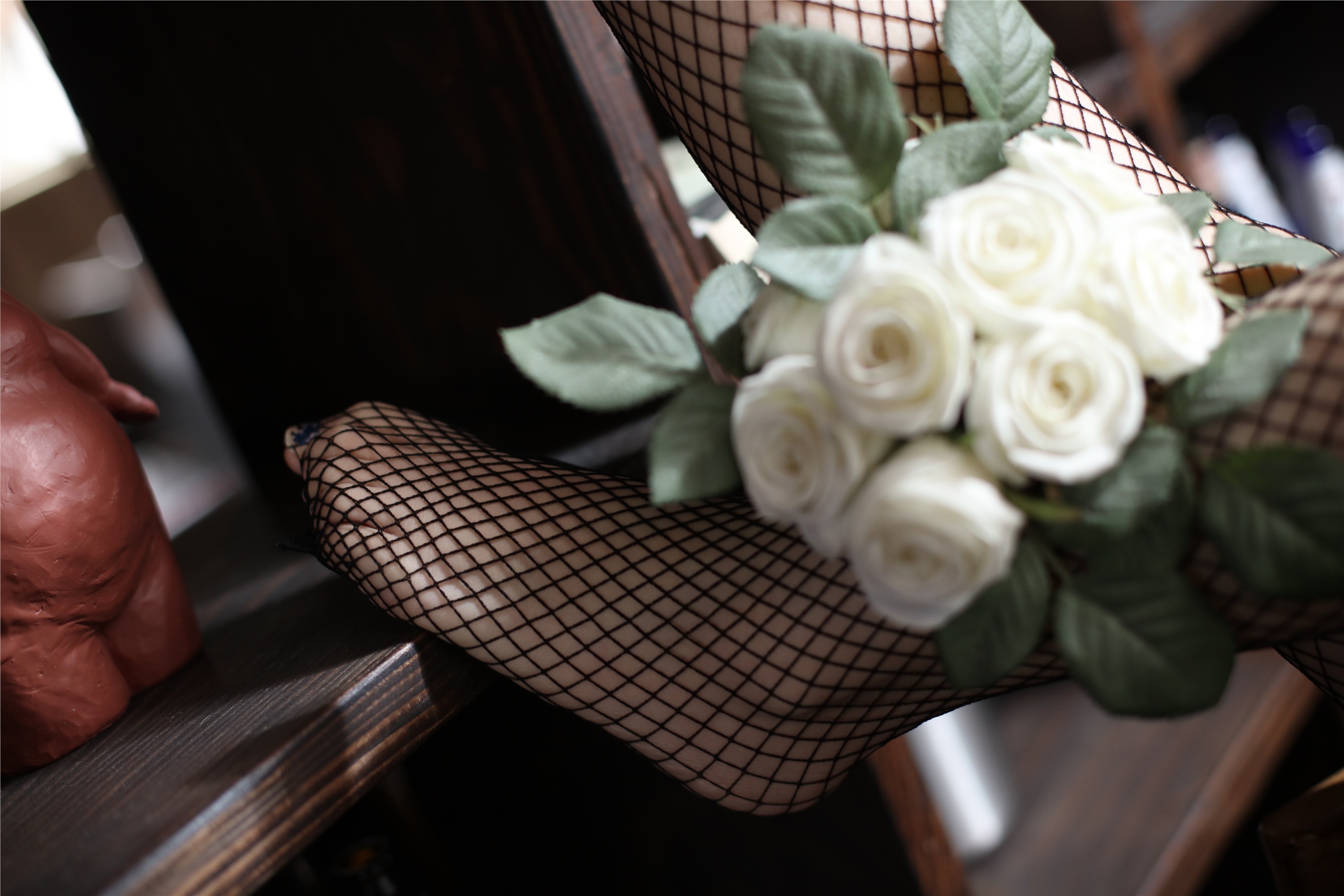 奈丝写真 NO.057 花米-黑色渔网的美腿show